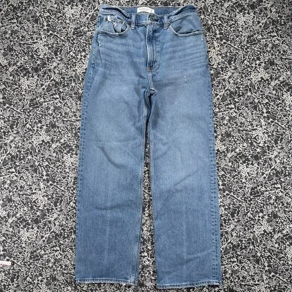 👖 Abercrombie & Fitch “The 90s Relaxed Jean” high-rise size 28/6s - Picture 2 of 7